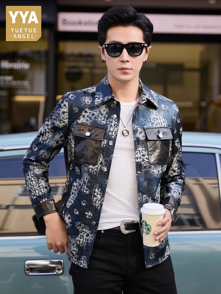 Leather Work Jacket Mens - Роскошная новая модная мужская вечерняя куртка