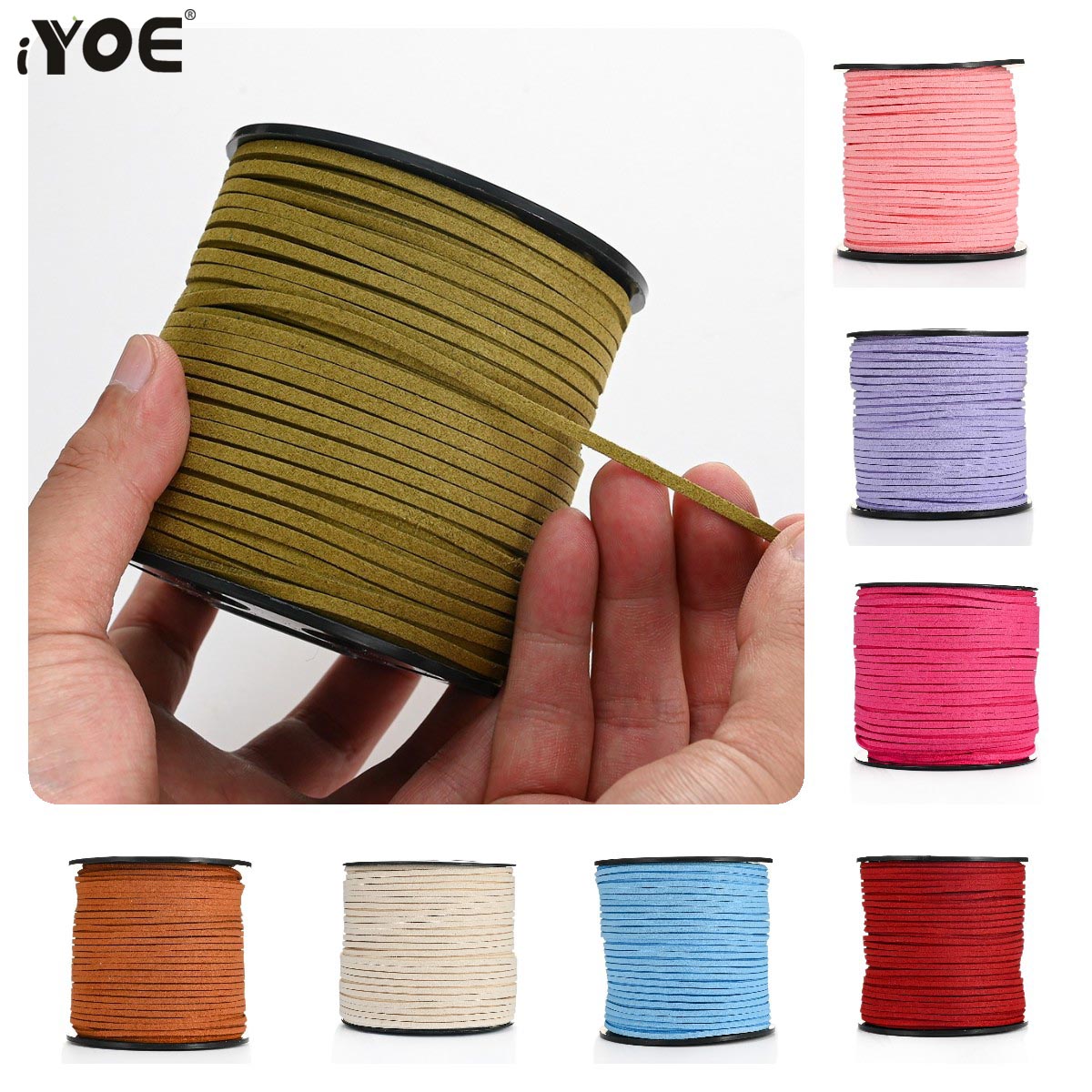 Leatherwork Thread - 5/20 м 2,5 мм плоский плетеный