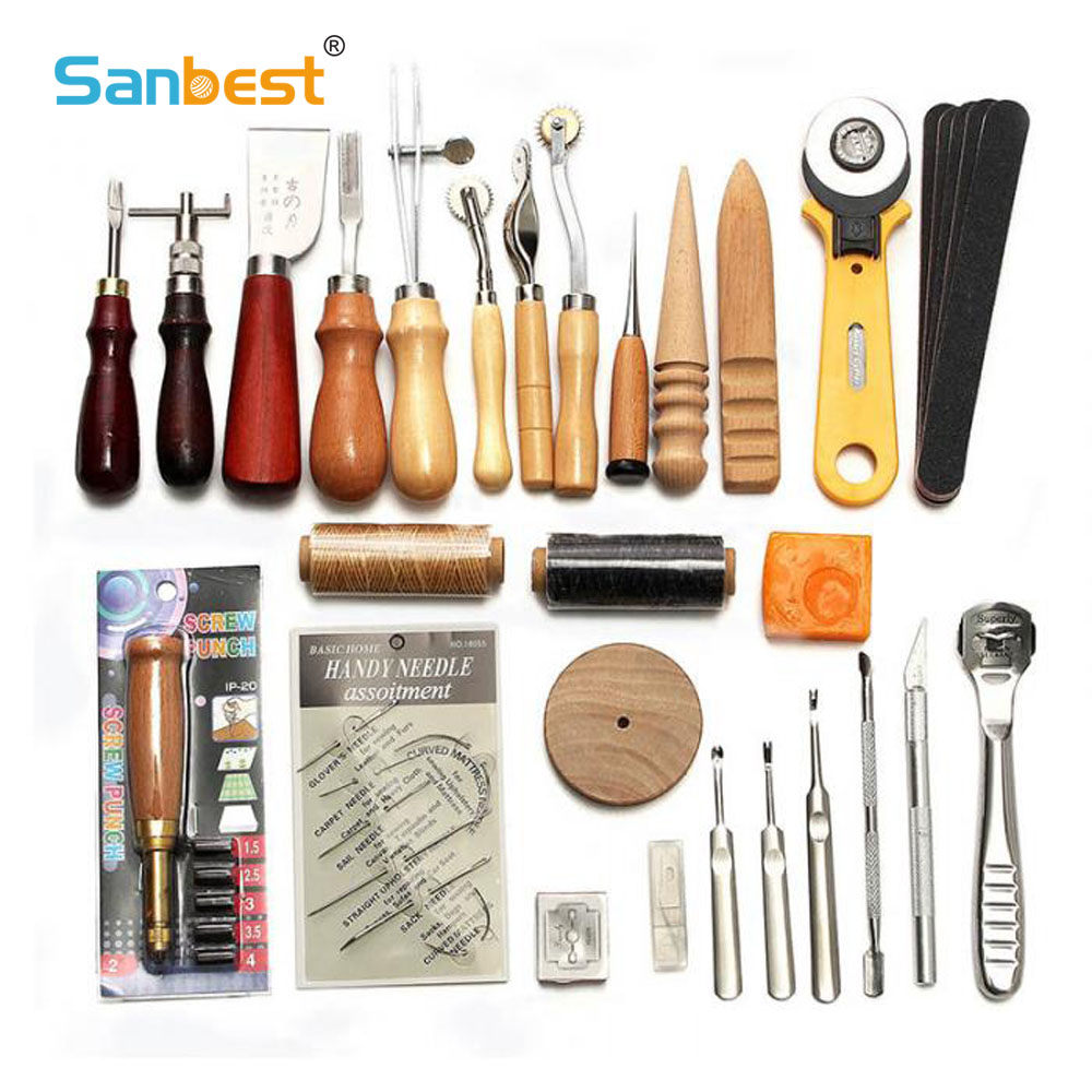 Leatherwork Hole Punch - Набор инструментов Sanbest для работы с