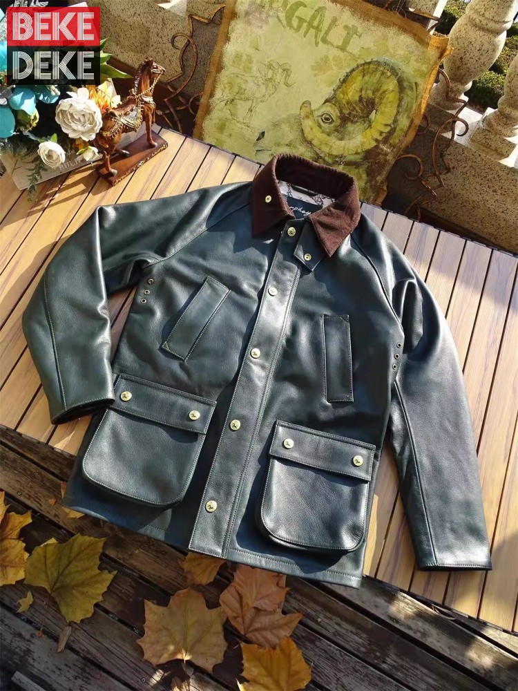 Мужская куртка из натуральной  – обзор и цена Leather Work Jacket Mens