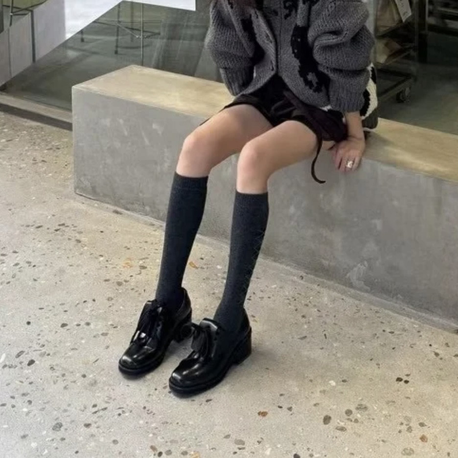 Женские кожаные туфли дерби на – обзор и цена Leather Work Outfit