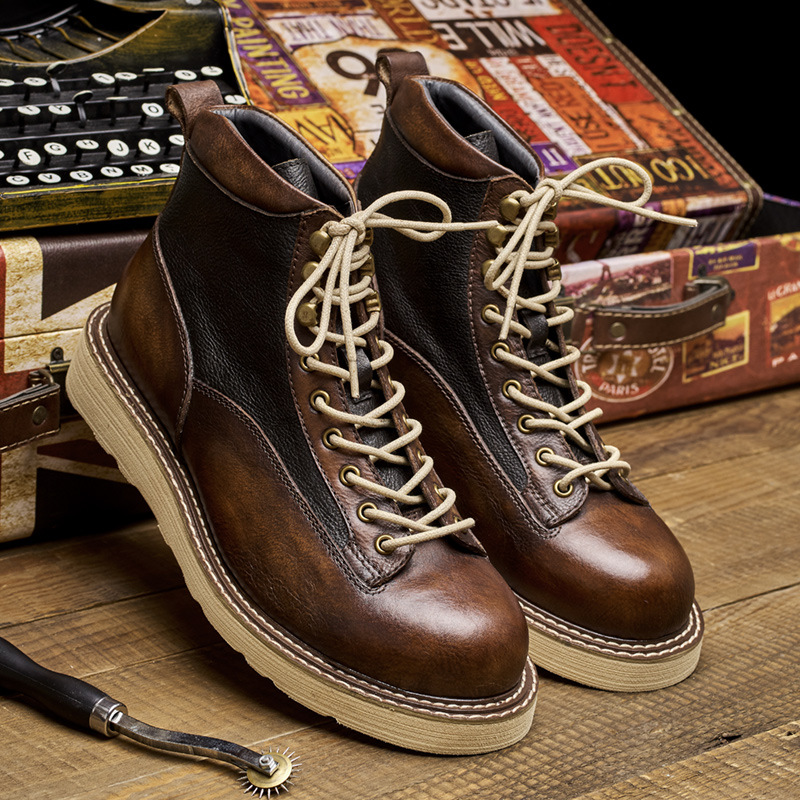 Мужские рабочие ботинки с коро – обзор и цена Vintage Leatherwork