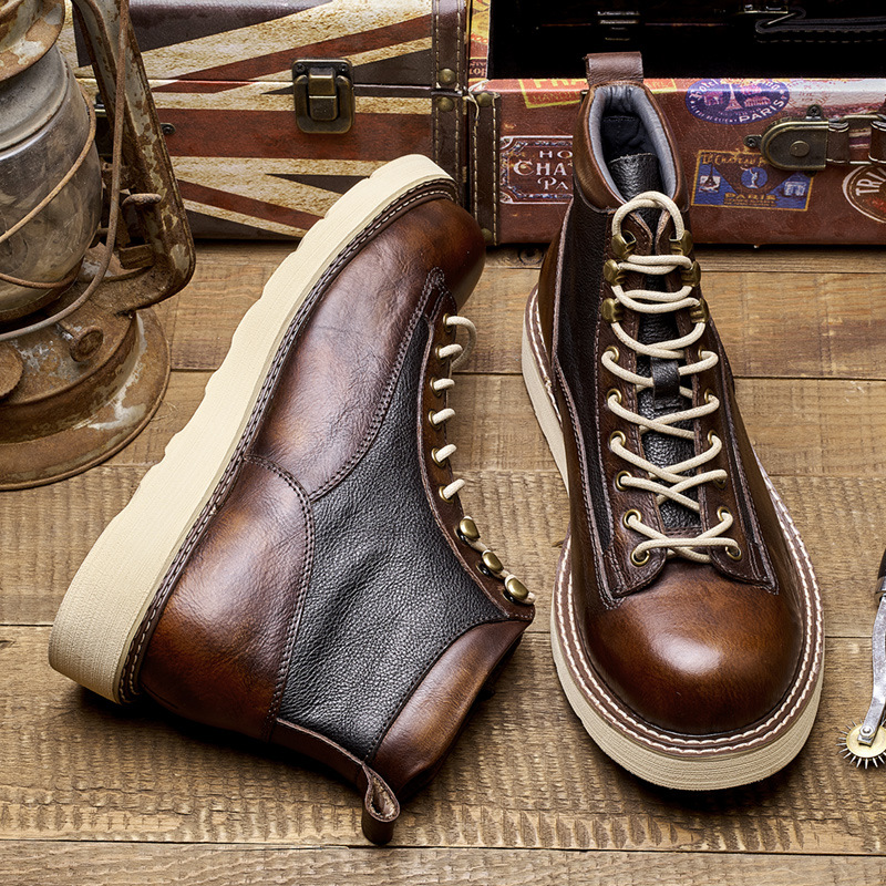 Мужские рабочие ботинки с коро – обзор и цена Vintage Leatherwork