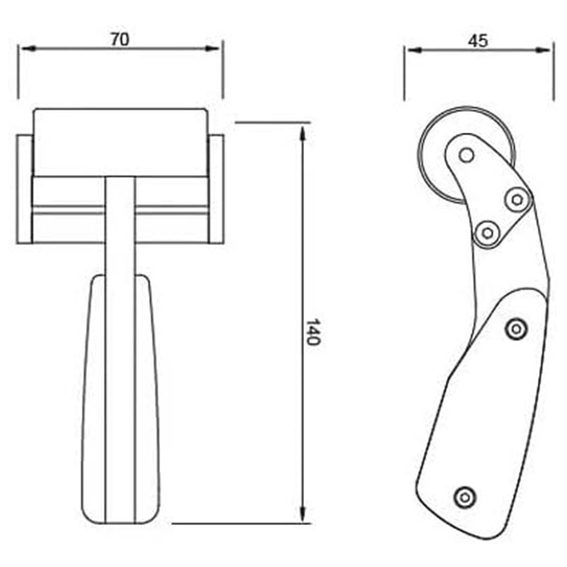 AT29 - Наклонный ролик, ручка  – обзор и цена Leatherwork Roller