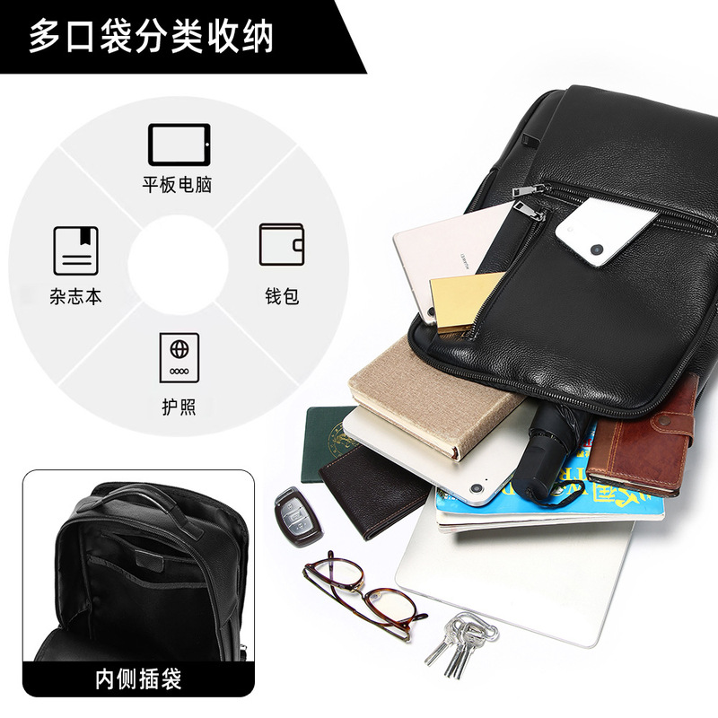 Черный рюкзак для ноутбука из  – обзор и цена Leather Work Rucksack Mens