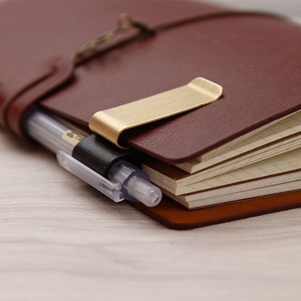 Кожаный латунный держатель для – обзор и цена Leather Work Notebook
