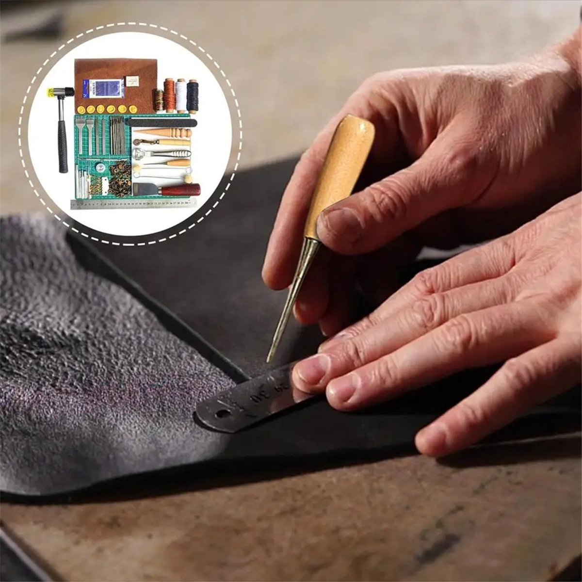 L63A Набор инструментов для ра – обзор и цена Leatherwork Manual