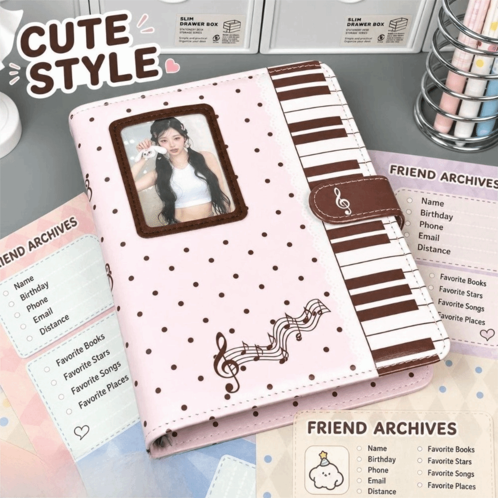 Блокнот Ins Polka Dot Piano Bi – обзор и цена Leather Work Notebook
