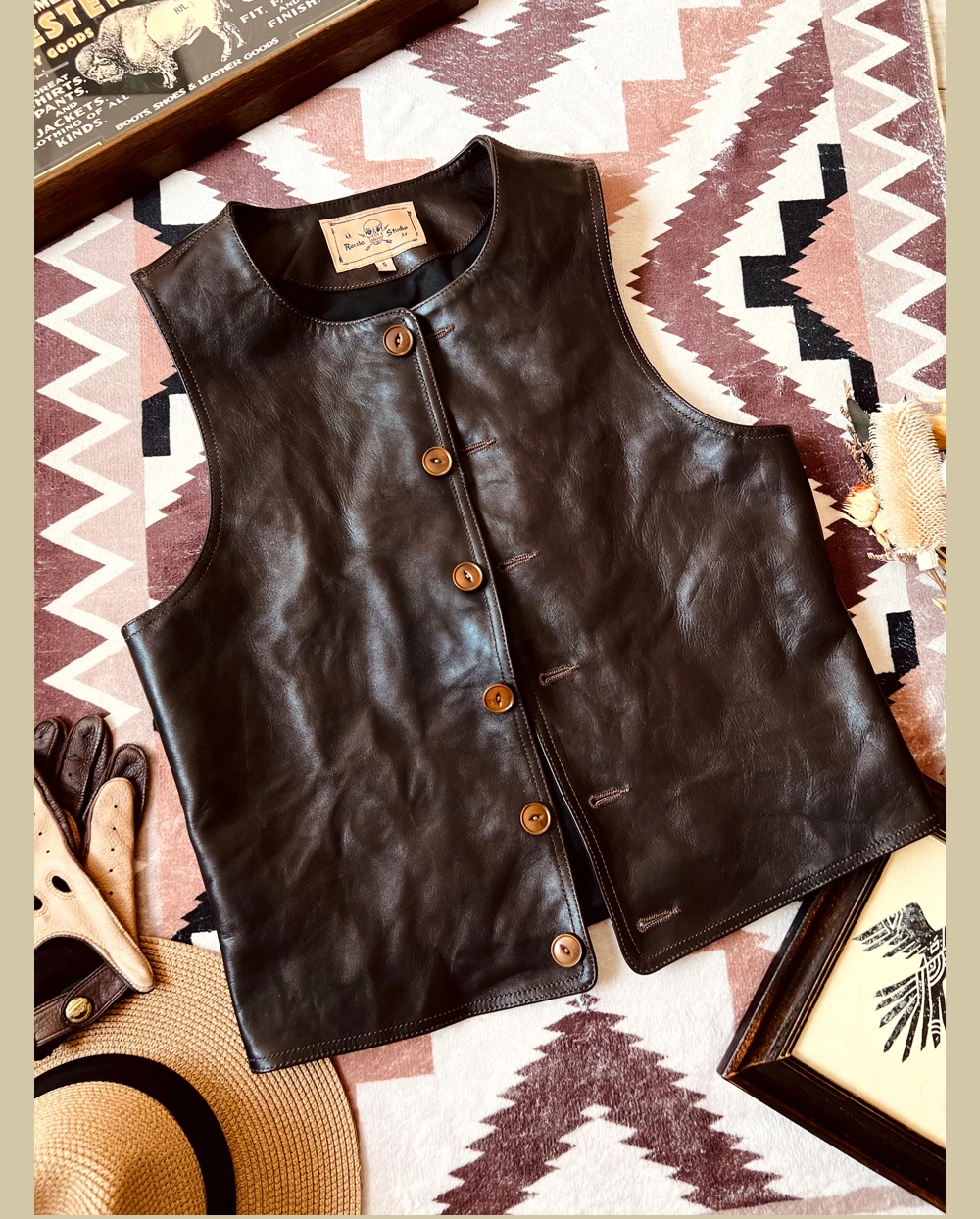 YR! Бесплатная доставка. Японс – обзор и цена Leather Work Vest For Men
