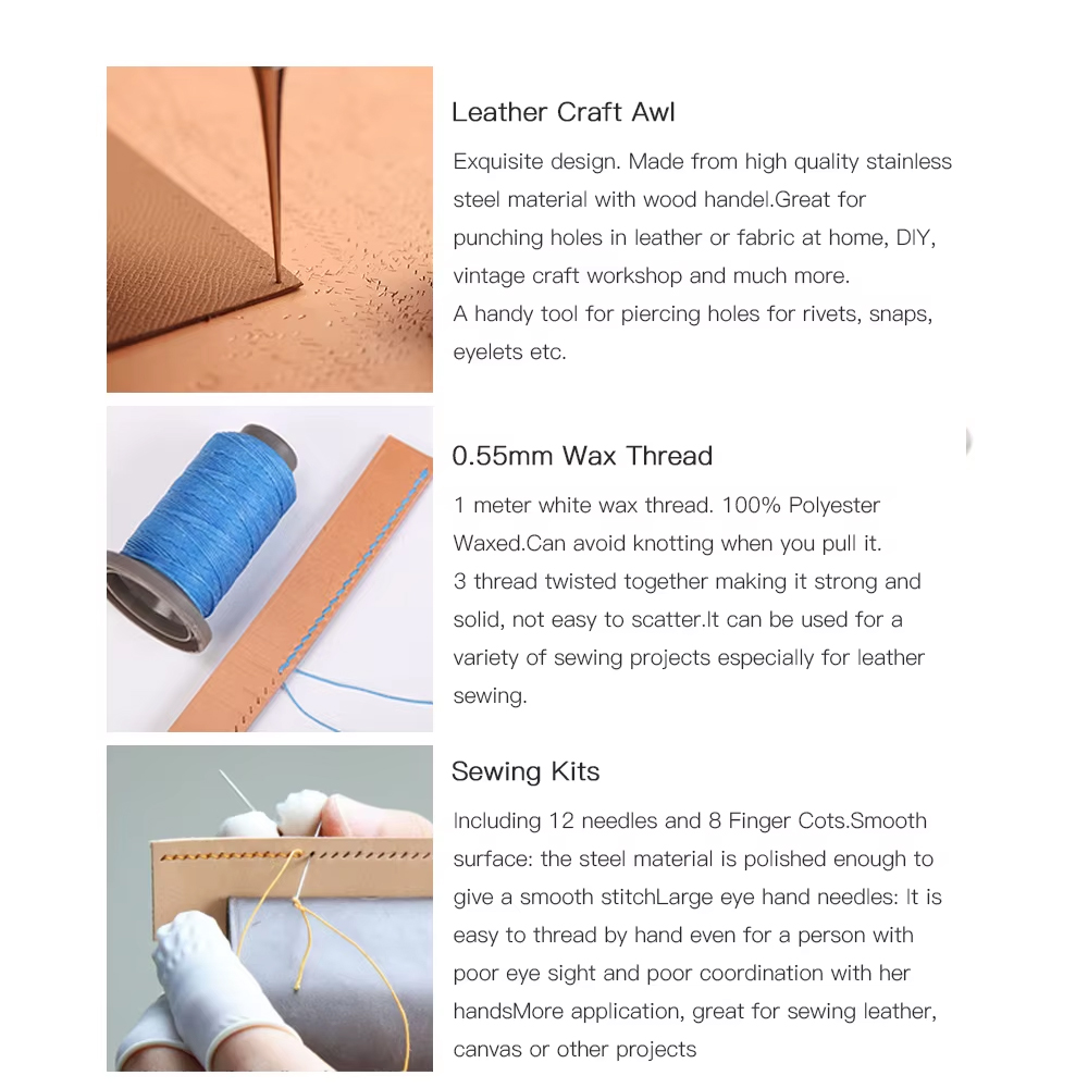 Набор инструментов для работы  – обзор и цена Leatherwork Thread