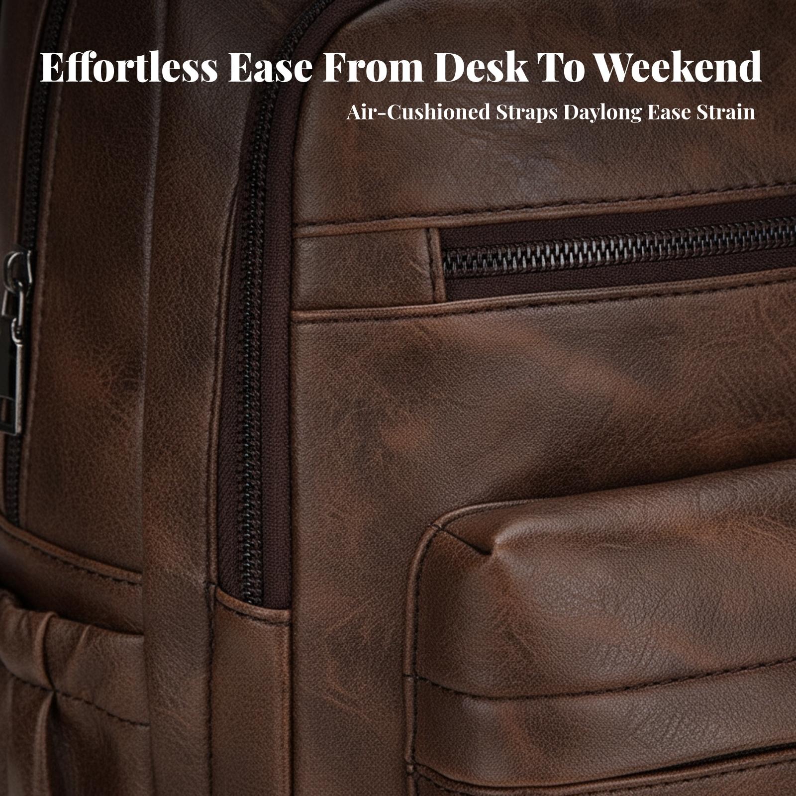 Водонепроницаемый мужской рюкз – обзор и цена Leather Work Rucksack Mens